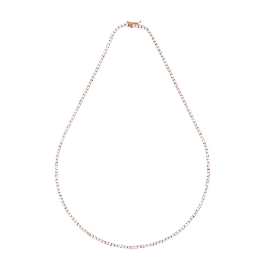 Jewelry Carbon & Hyde | Tennis Necklace - Rose Gold