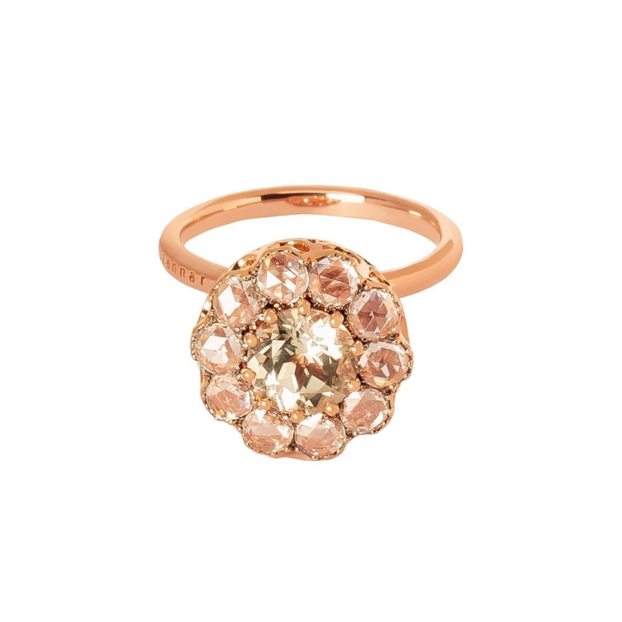 Jewelry Selim Mouzannar | Beirut Basic Green Tourmaline Ring - Rose Gold