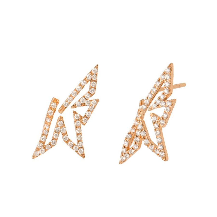 Jewelry Kavant & Sharart | Origami Mini Diamond Earrings