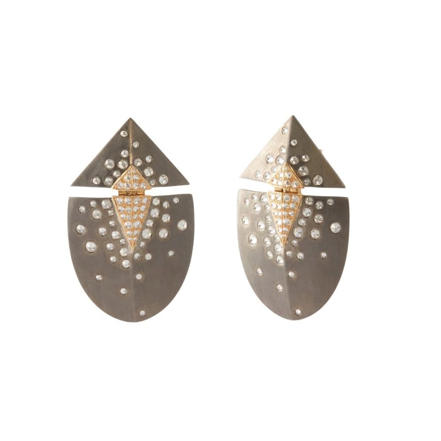 Jewelry Arunashi | Multi Shaped Hinge Earrings