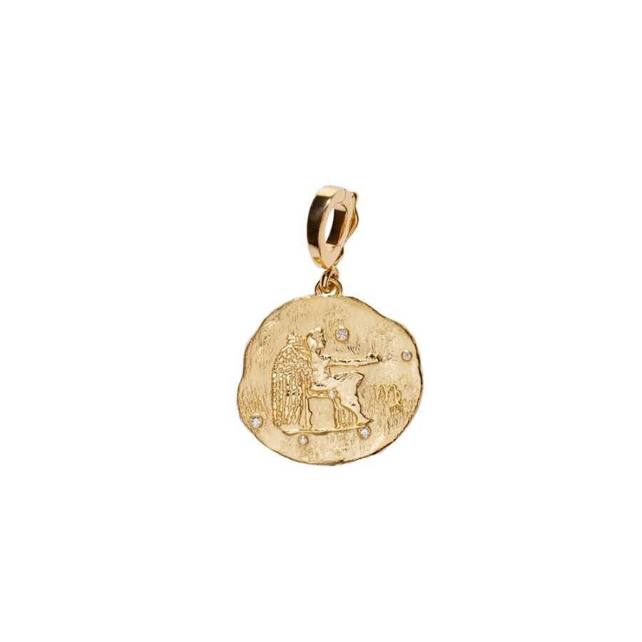 Jewelry Azlee | Zodiac Small Coin Charm - Virgo