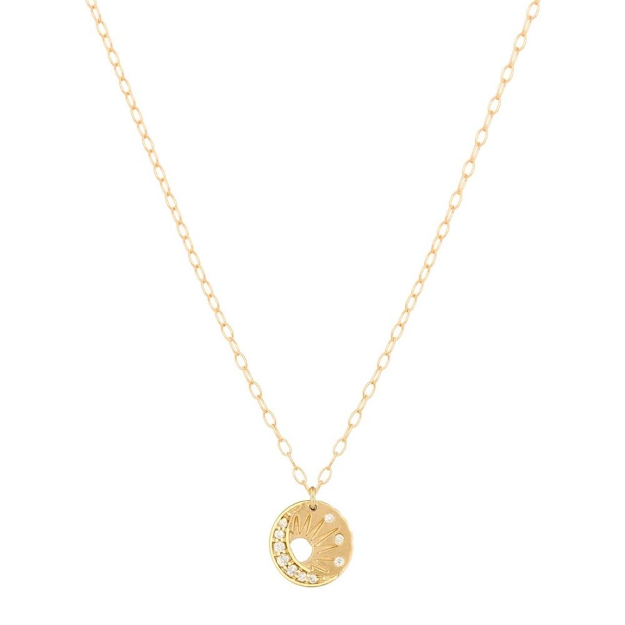 Jewelry Celine Daoust | Baby Sun & Moon Necklace