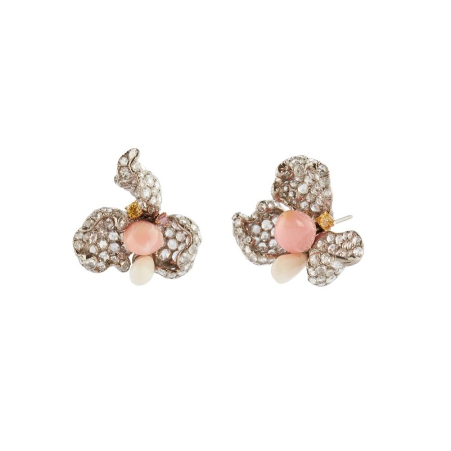 Jewelry Arunashi | Conch Pearl Flower Earrings