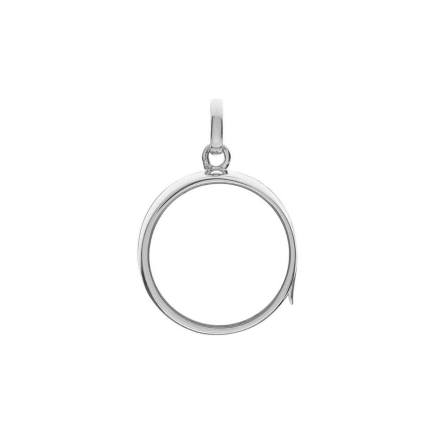 Jewelry Loquet | Medium Round Locket - White Gold