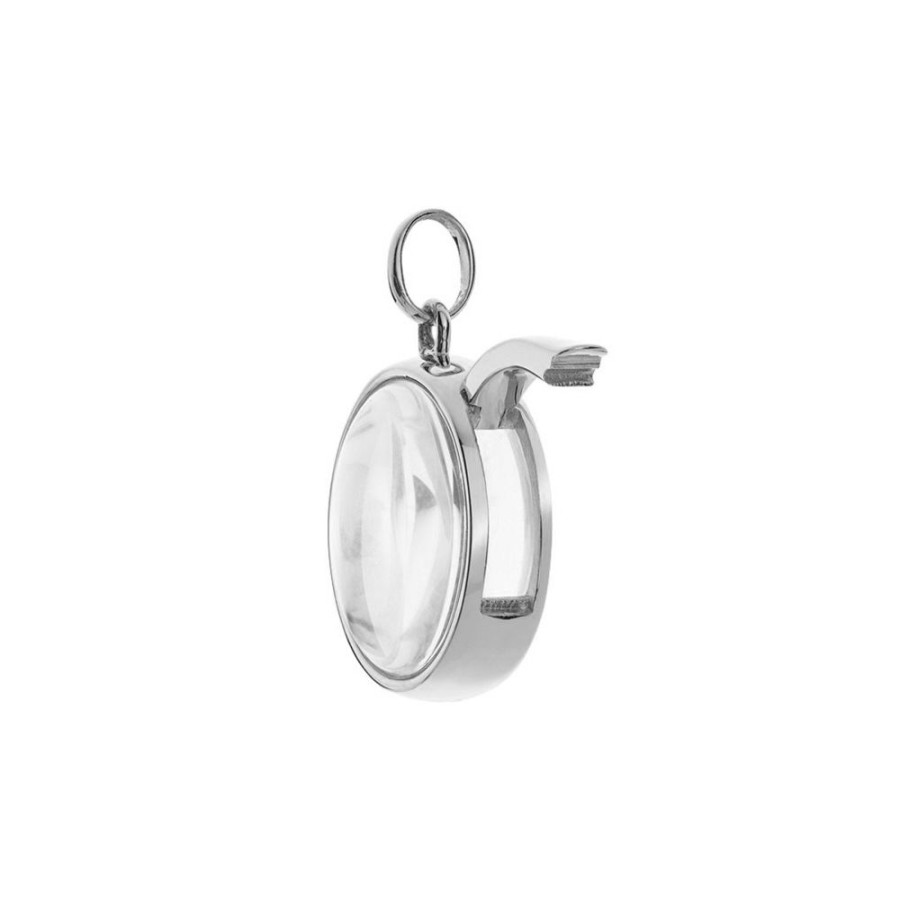 Jewelry Loquet | Medium Round Locket - White Gold