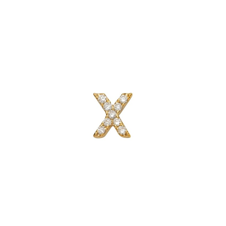 Jewelry Loquet | Diamond Letter X Charm