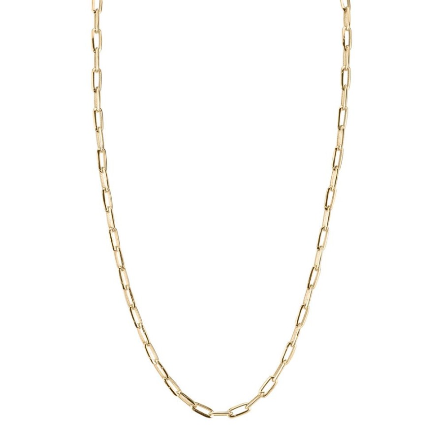 Jewelry Lizzie Mandler | Knife Edge Signature Oval Link Chain Necklace