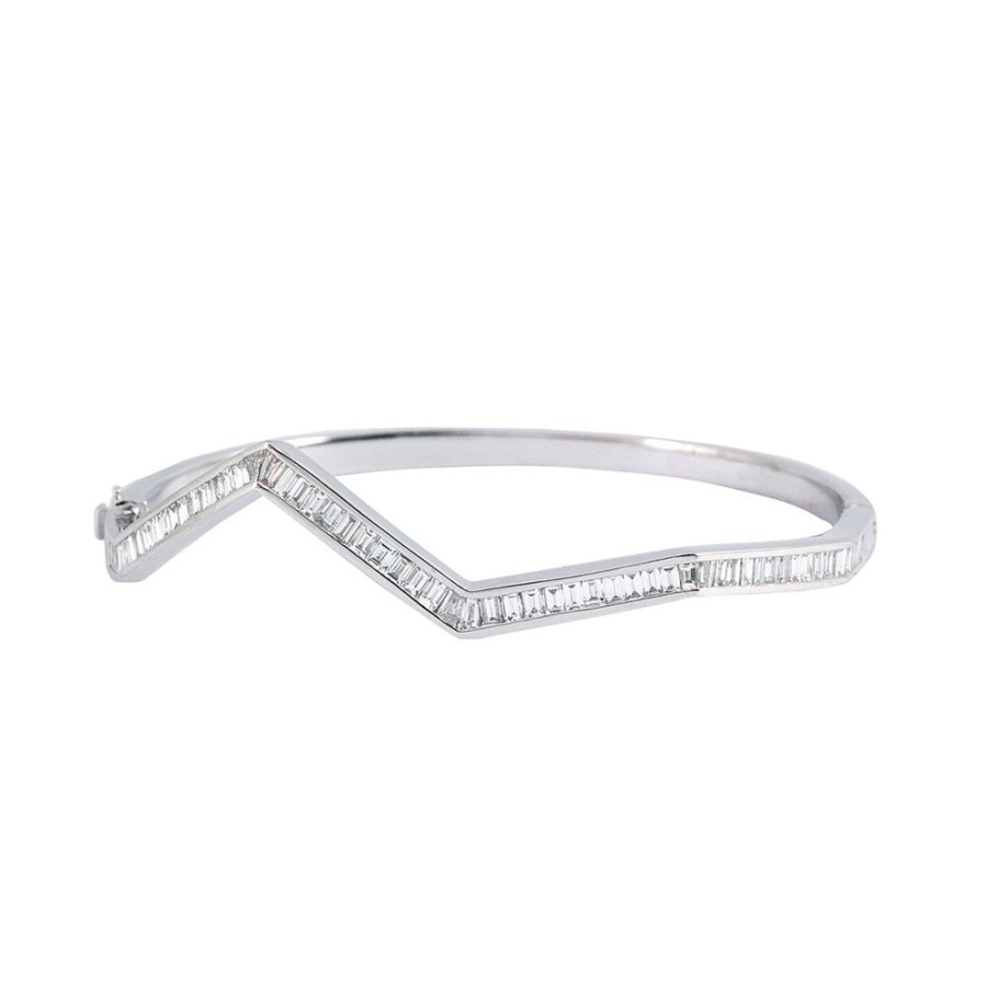 Jewelry Kavant & Sharart | Origami Ziggy Bracelet - White Gold