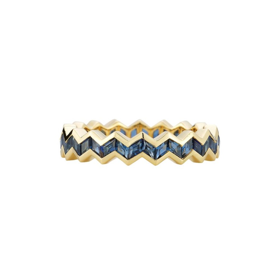 Jewelry Ark | Vibrations Eternity Stacking Ring - Blue Sapphire