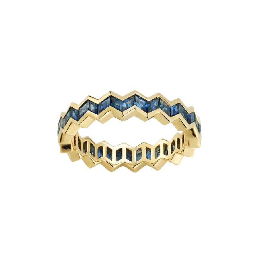 Jewelry Ark | Vibrations Eternity Stacking Ring - Blue Sapphire