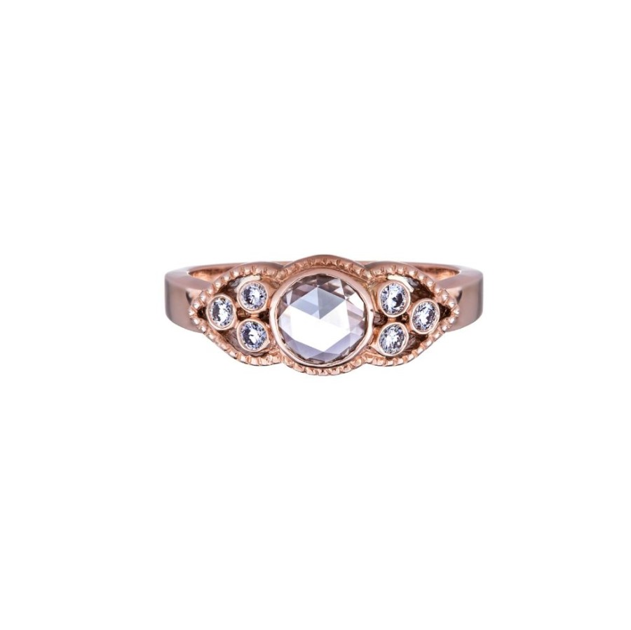 Jewelry Sethi Couture | Ella Champagne & Diamond Ring - Rose Gold