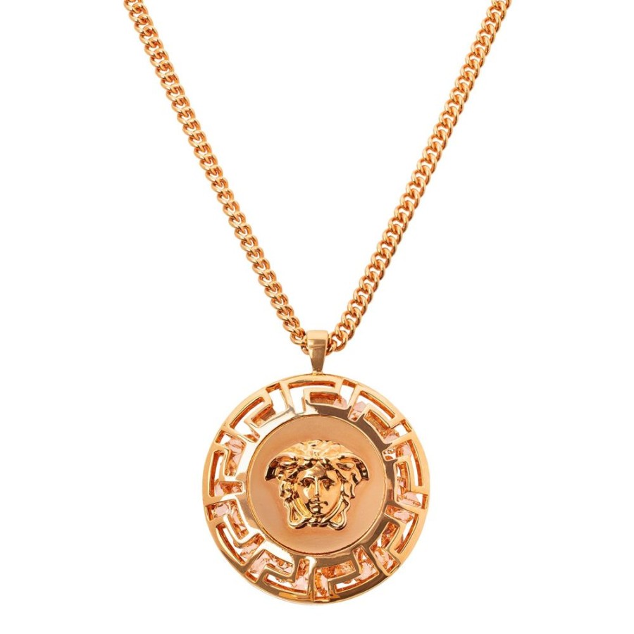 Jewelry Antique & Vintage Jewelry | Versace Gem Filled Medusa Pendant Necklace