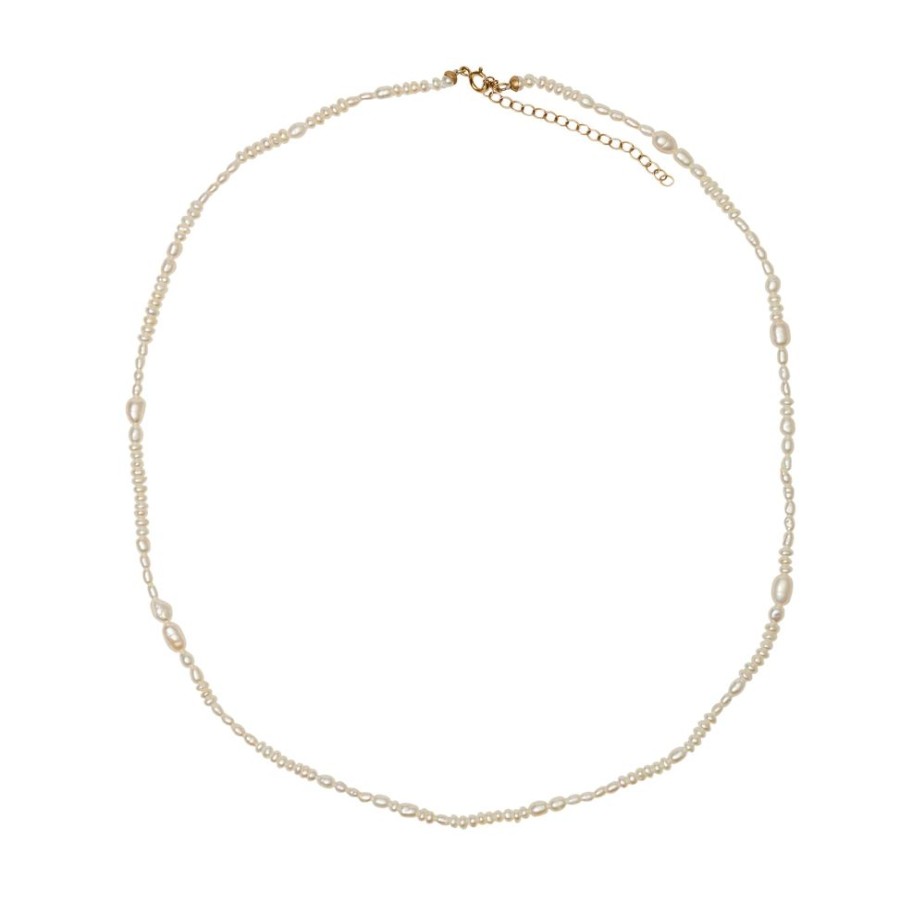 Jewelry WWAKE | Pearl Collage Necklace - 16"