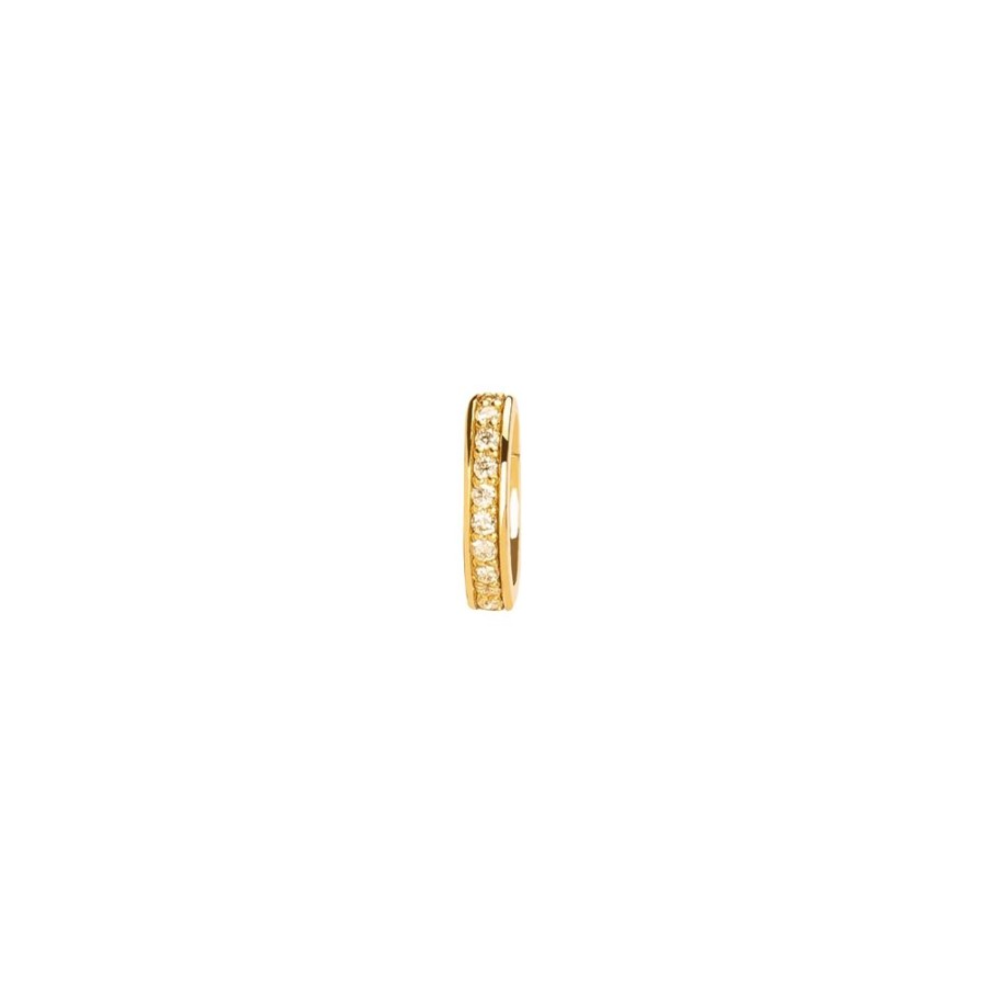 Jewelry Foundrae | Oval Push Gate Annex Link Charm - Diamond