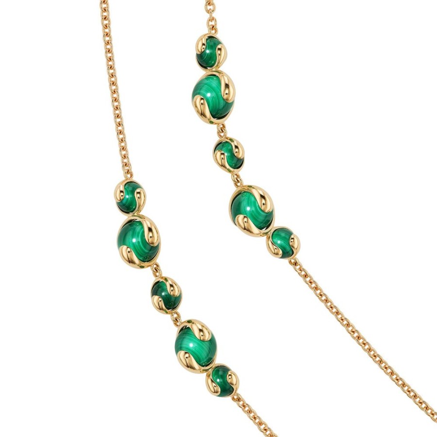 Jewelry Marina B | Cardan Cluster Necklace - Malachite