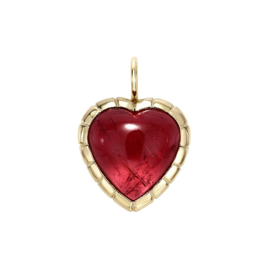 Jewelry Retrouvaí | One-Of-A-Kind Pink Tourmaline Heart Heirloom Charm