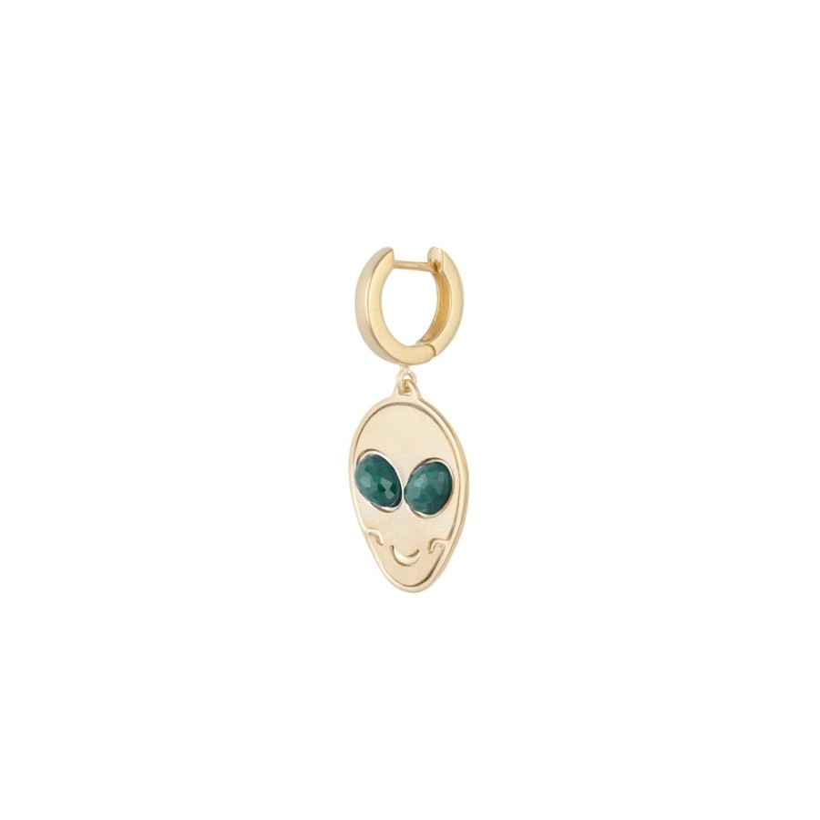 Jewelry DARKAI | Alien Earring - Earth & Yellow Gold