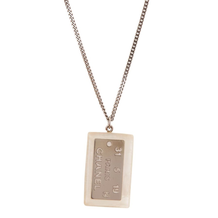 Jewelry Antique & Vintage Jewelry | Chanel Tag Necklace