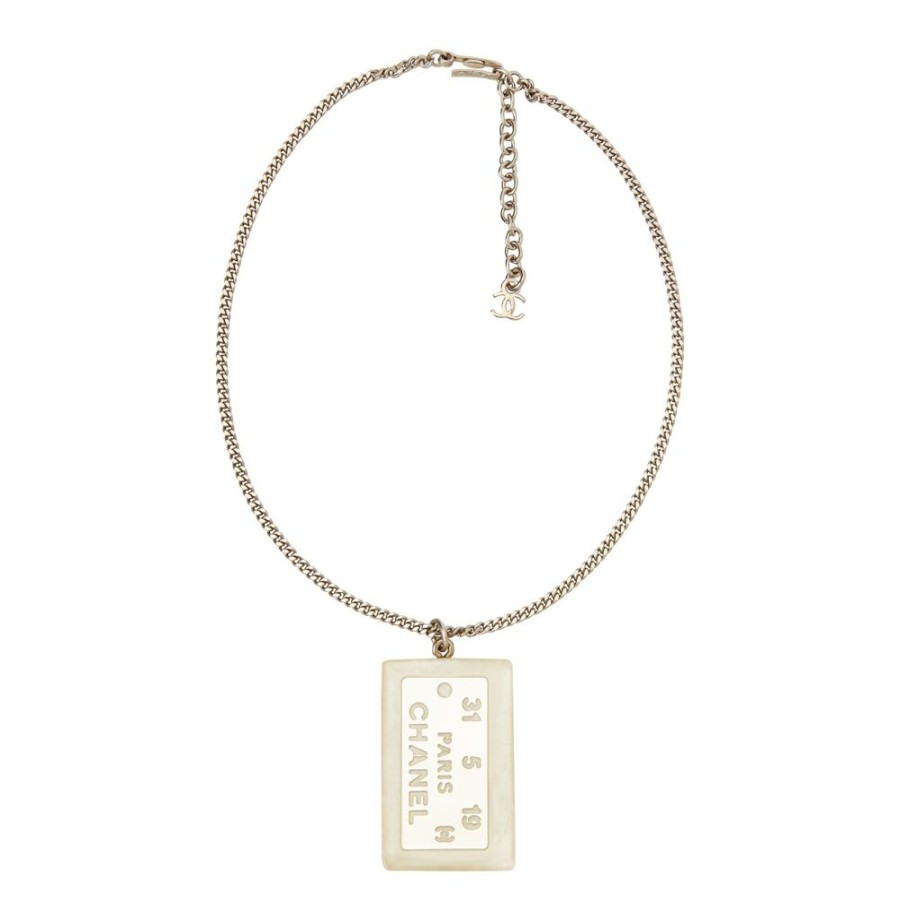 Jewelry Antique & Vintage Jewelry | Chanel Tag Necklace