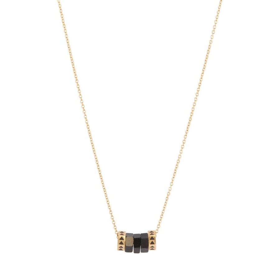 Jewelry Maqé | Black Onyx Brown Diamond Necklace