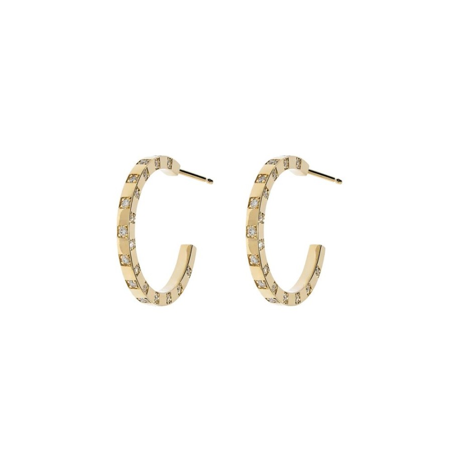 Jewelry Azlee | Scattered Hoops - Diamond