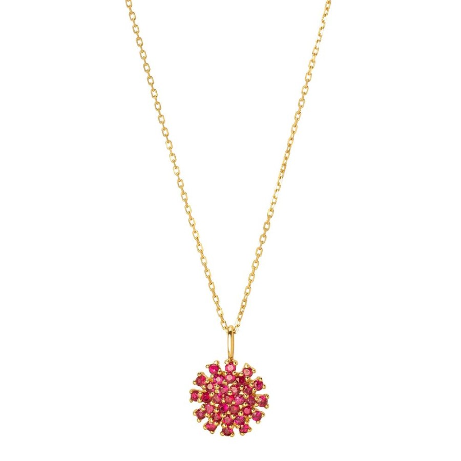 Jewelry YI Collection | Flower Necklace - Ruby