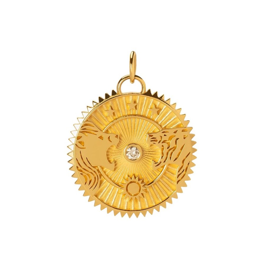 Jewelry Foundrae | Large Strength Lion & Tiger Medallion