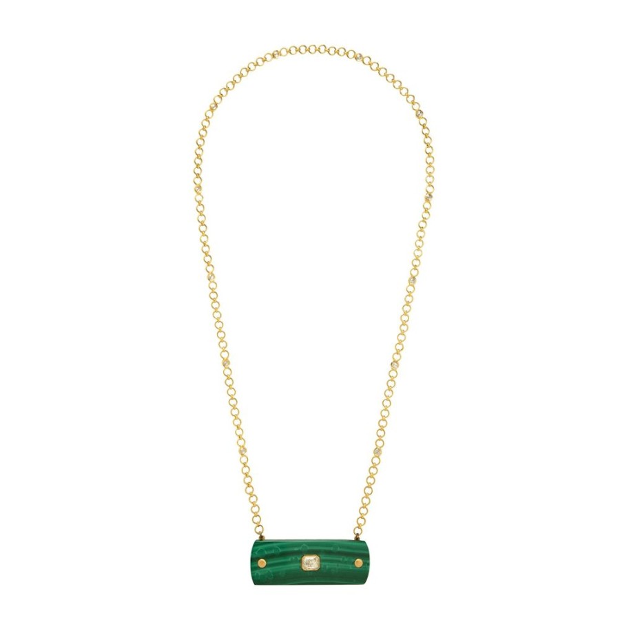 Jewelry Munnu The Gem Palace | Malachite Pendant Necklace