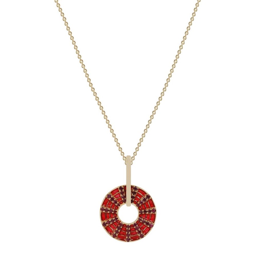 Jewelry Kavant & Sharart | Pendant Twist Necklace - Ruby