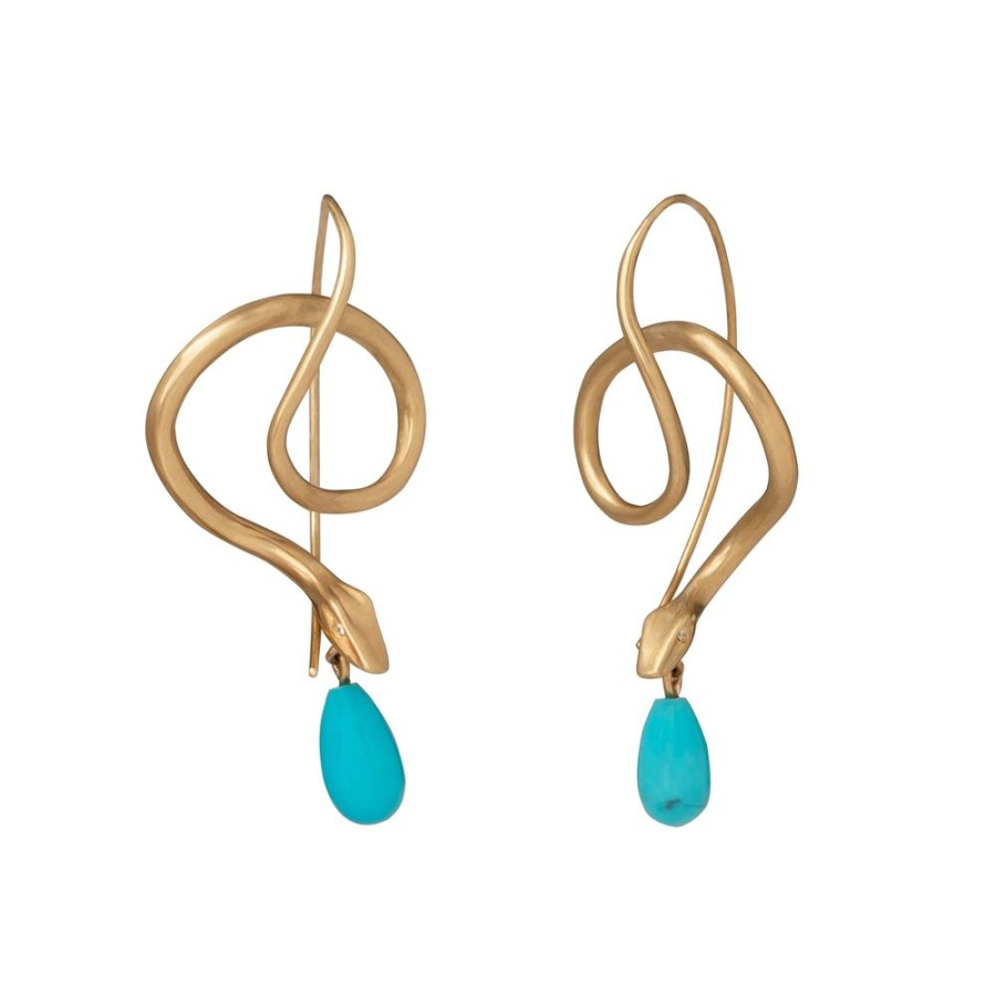 Jewelry Annette Ferdinandsen | Turquoise Serpent Earrings