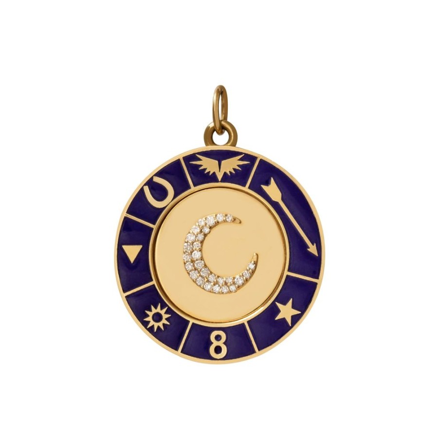 Jewelry Foundrae | Blue Crescent Medallion