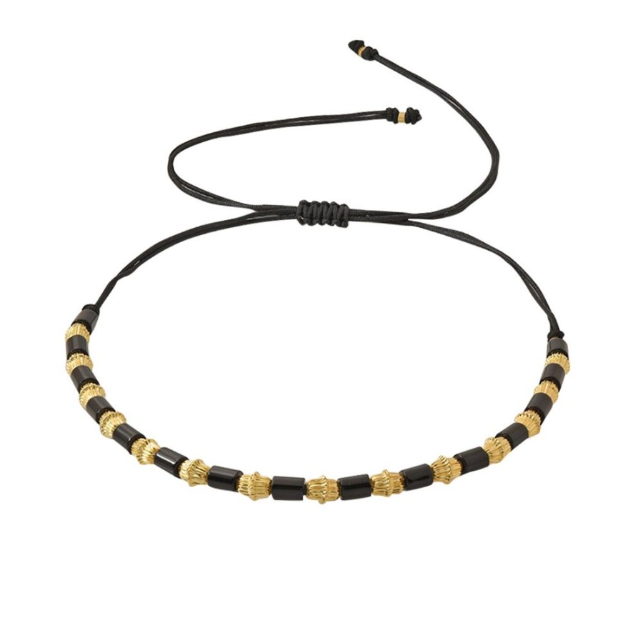 Jewelry Lalaounis | Obsidian And Fluted Bead Minoan Necklace