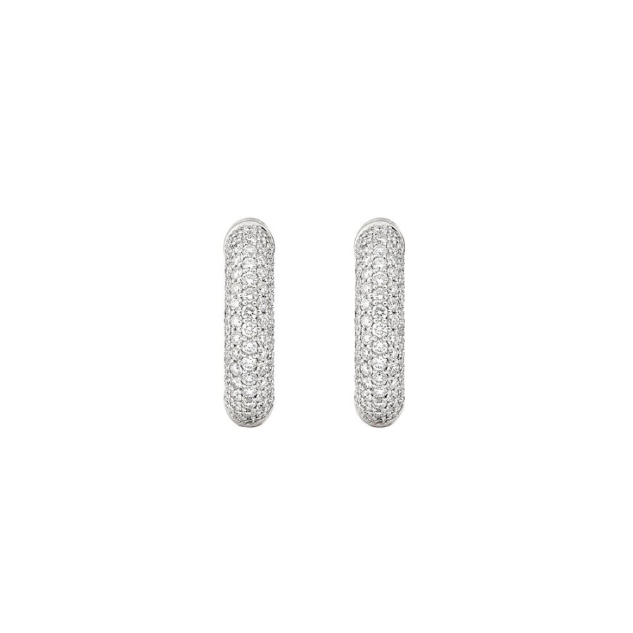 Jewelry Engelbert | Loose Creol Earrings - Pave Diamond