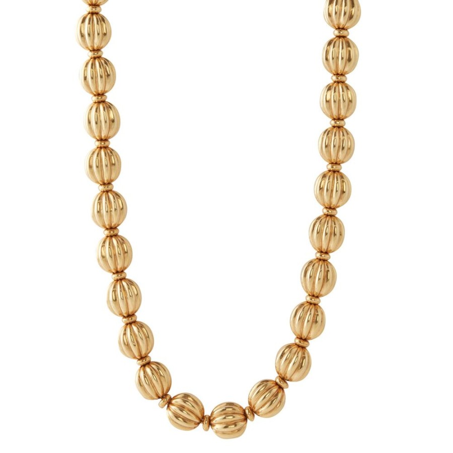 Jewelry Antique & Vintage Jewelry | Chiampesan Fluted Bead Necklace