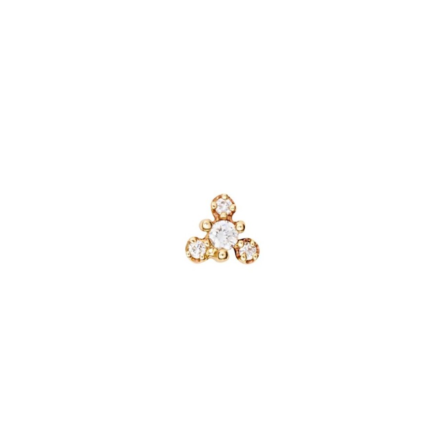 Jewelry WWAKE | Burst Diamond Earring - Flat Back