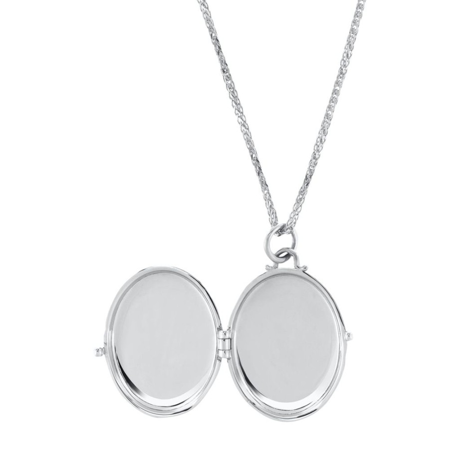 Jewelry Carbon & Hyde | Etoile Locket Necklace - White Gold