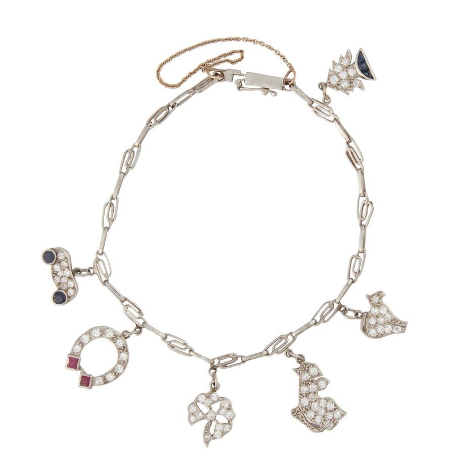 Jewelry Antique & Vintage Jewelry | Art Deco Charm Bracelet