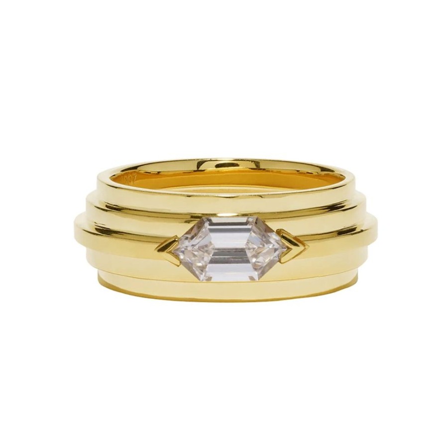 Jewelry Azlee | Empress Staircase Ring - Diamond