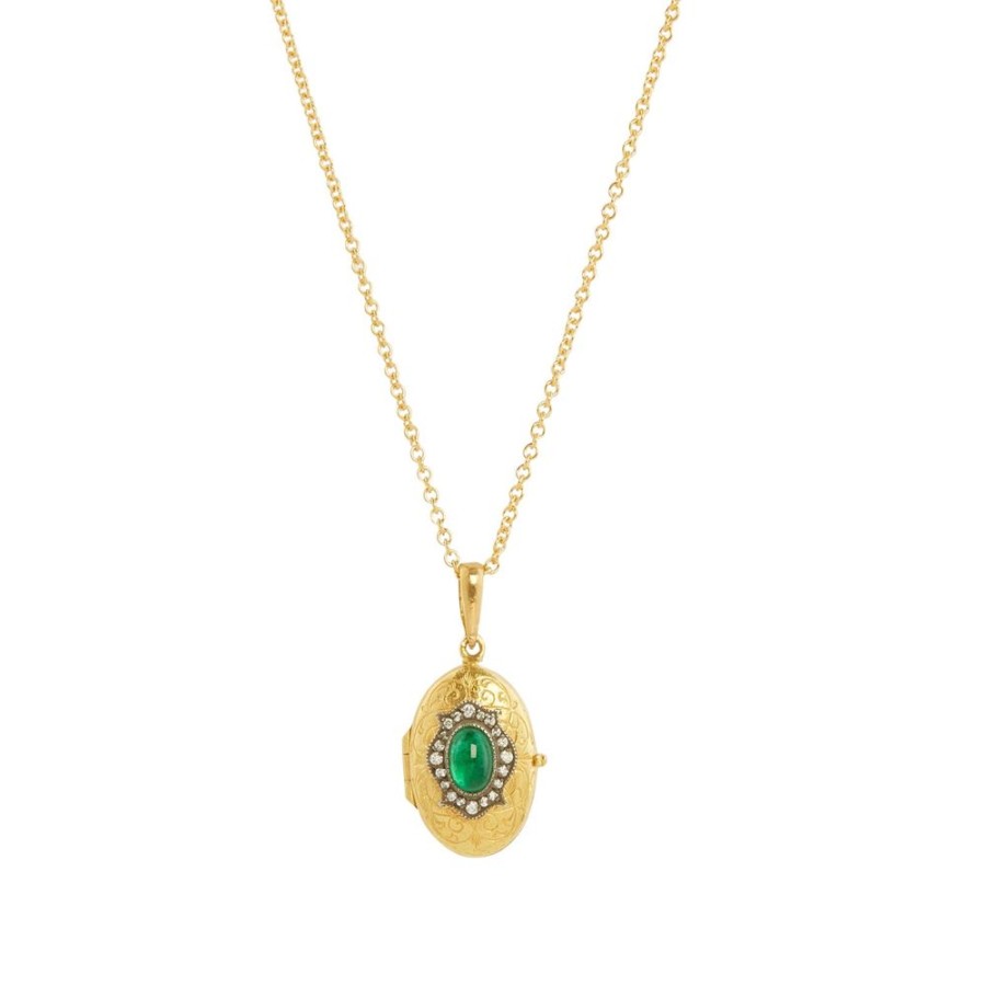 Jewelry Arman Sarkisyan | La Fleur Oval Locket Necklace