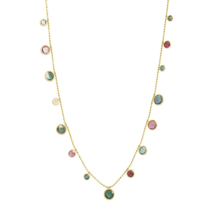 Jewelry YI Collection | Indicolite Tourmaline And Rubellite Eos Necklace