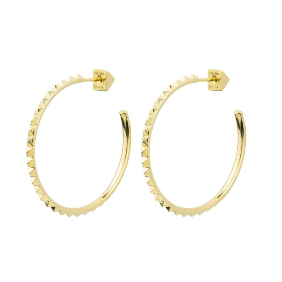 Jewelry Peruffo | Large Club Stud Hoops