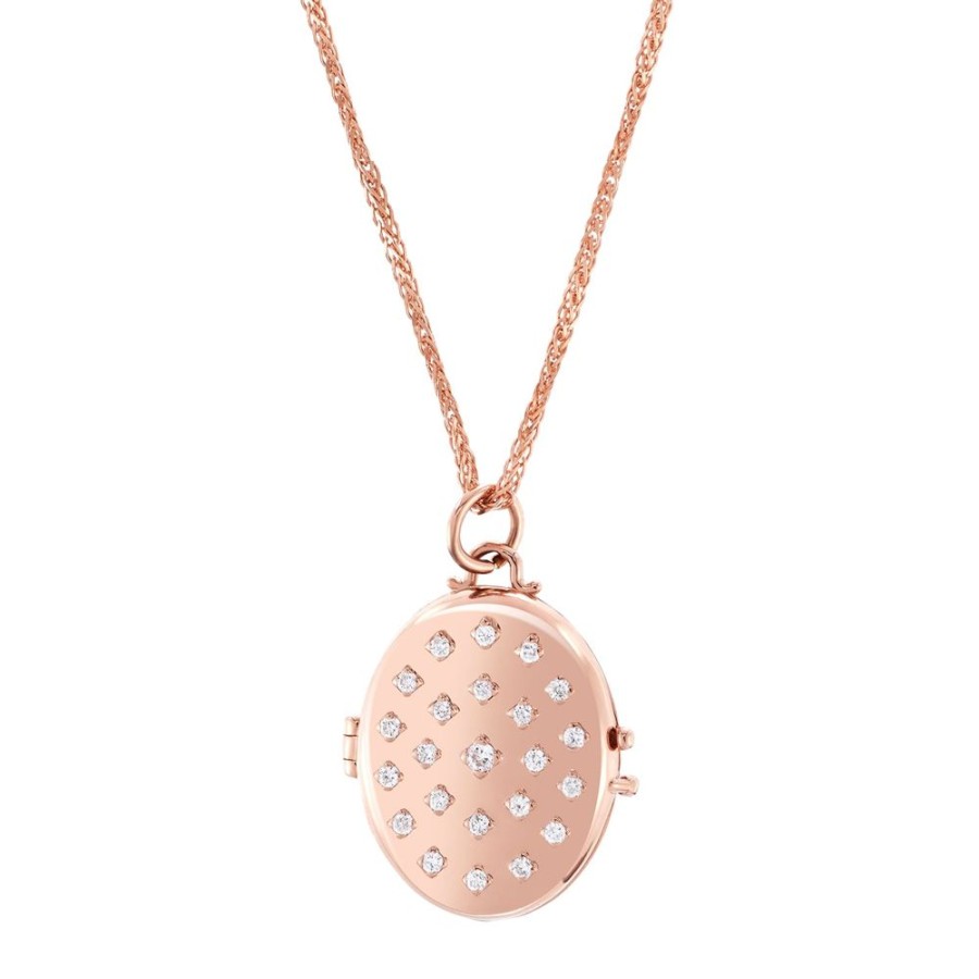 Jewelry Carbon & Hyde | Etoile Locket Necklace - Rose Gold