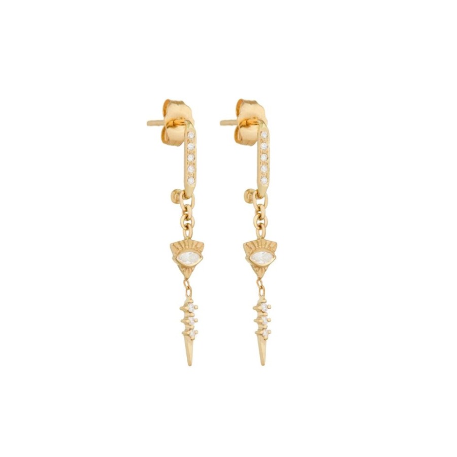 Jewelry Celine Daoust | Totem Eye Spike Dangling Earrings