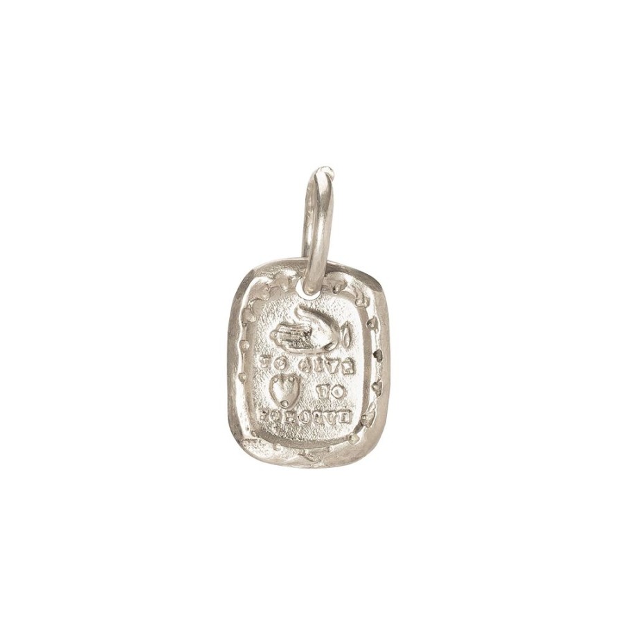 Jewelry James Colarusso | Hand To Give, Heart To Forgive Pendant - Silver