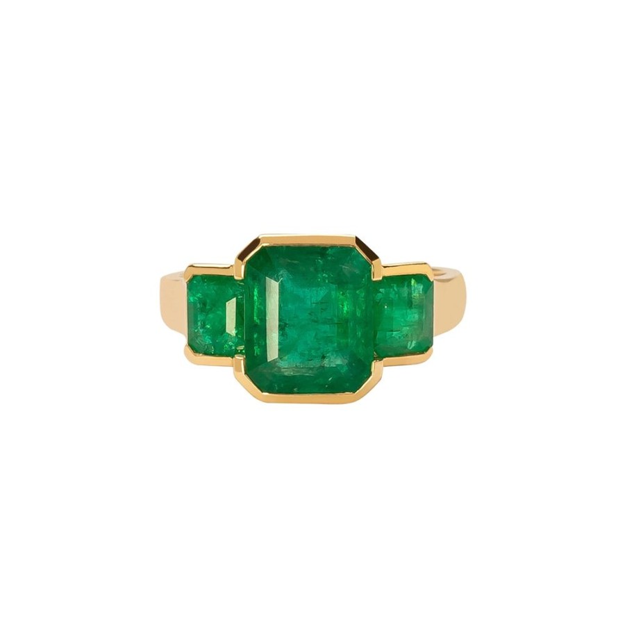 Jewelry YI Collection | Tonal Deco Supreme Ring - Emerald