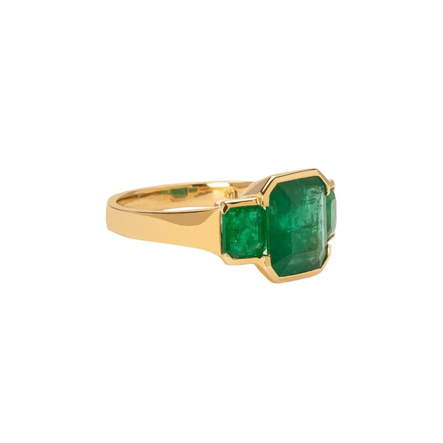 Jewelry YI Collection | Tonal Deco Supreme Ring - Emerald