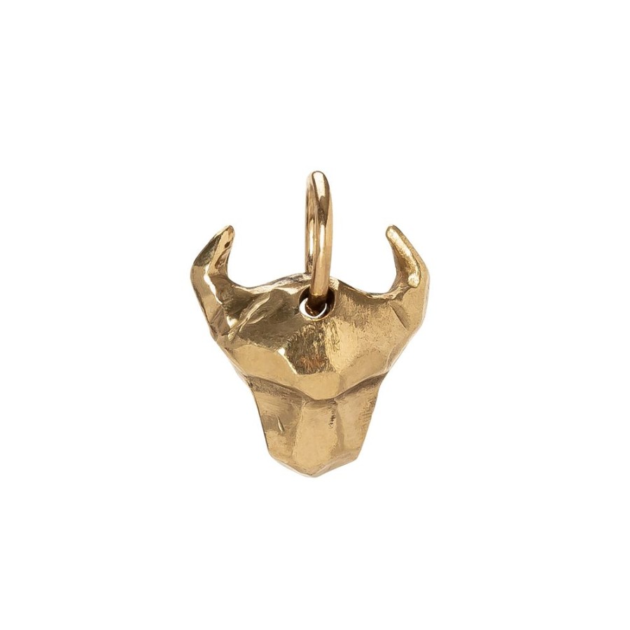 Jewelry James Colarusso | Bull Head Pendant - Yellow Gold