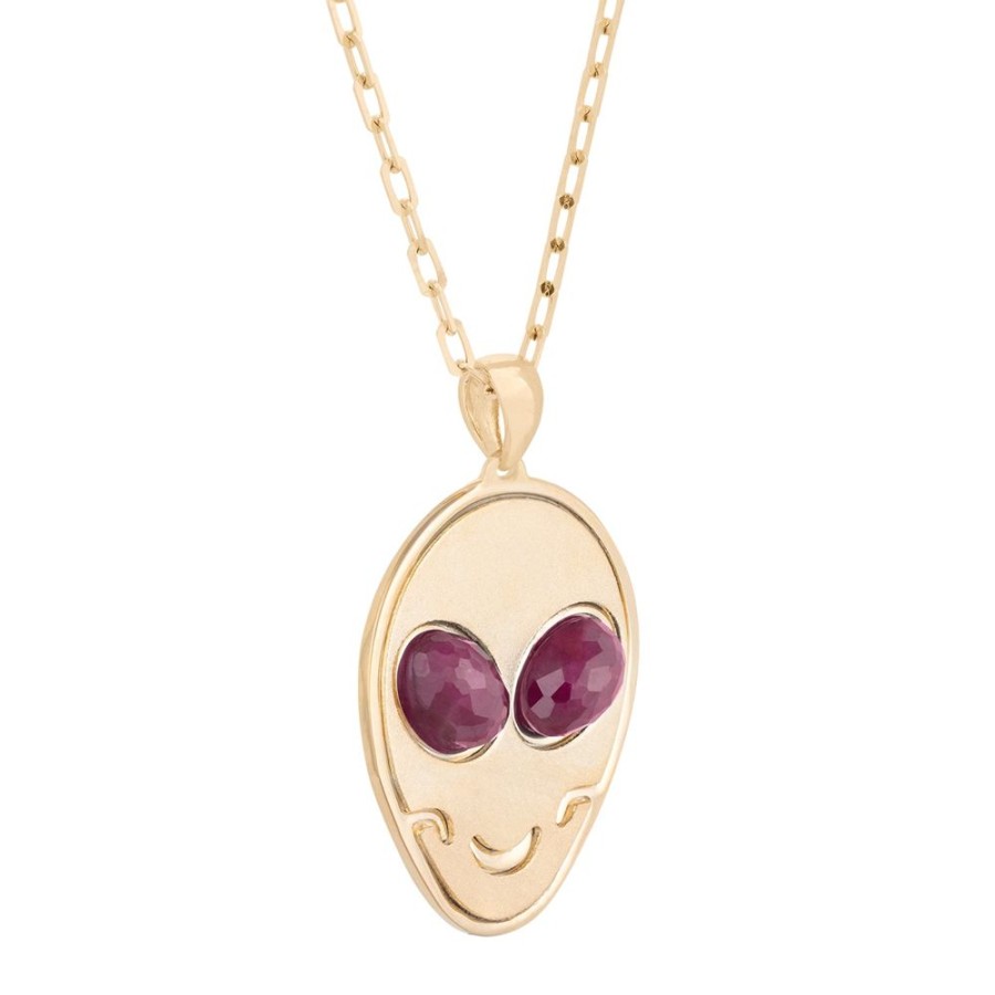 Jewelry DARKAI | Alien Necklace - Mars & Yellow Gold