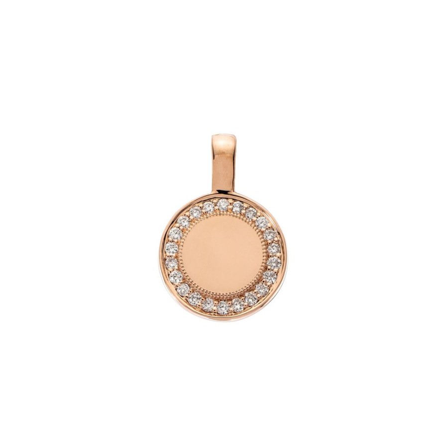 Jewelry Sethi Couture | P.S. Small Round Diamond Charm - Rose Gold