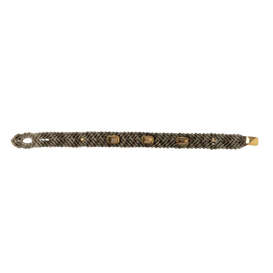 Jewelry Maqé | 10Mm Safari Bracelet - Smoky Quartz